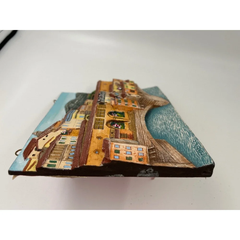 Istituto Grafico Italiano Ponte Vecchio Firenze 3D Relief Plaque Italy Alex T